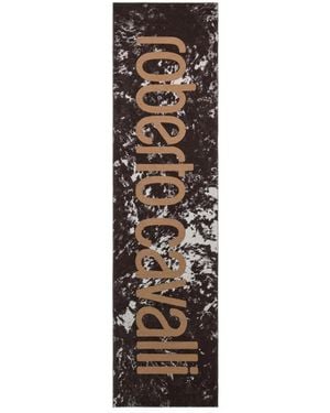 Roberto Cavalli Appaloosa Logo Scarf - Brown
