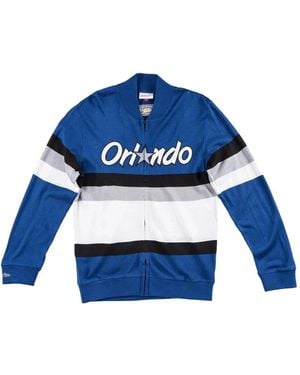Mitchell & Ness Sudadera Nba Con Cremallera Y Rayas - Azul