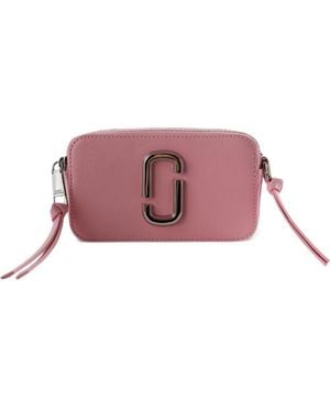 Marc Jacobs The Snapshot Logo-Plaque Cross Body Bag - Purple