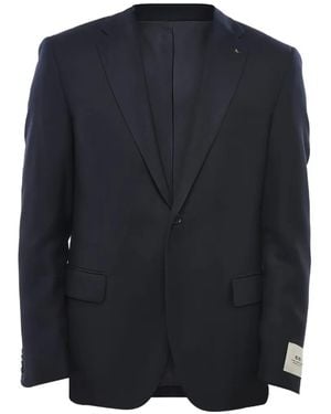Corneliani Two-Button Flap-Pocket Blazer - Blue
