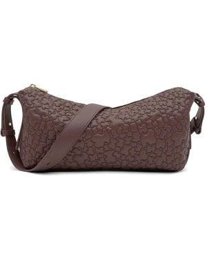 Tous Puffy Bear Embossed Crossbody Bag - Brown