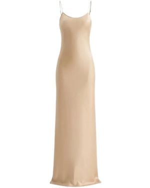 Saint Laurent Scoop-Neck Maxi Dress - White