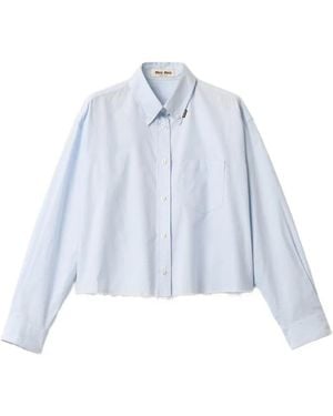 Miu Miu Klassisches Hemd - Blau