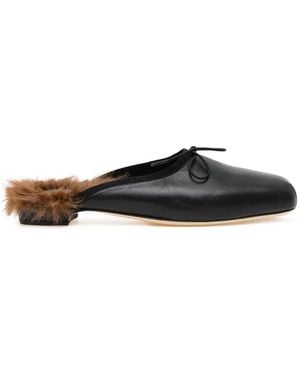Simone Rocha Mules A Punta Con Fodera - Bianco