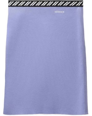 Versace Minifalda De Punto - Morado