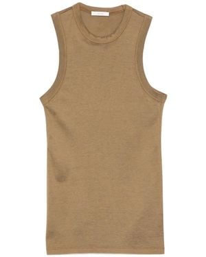 Haikure Crew-Neck Tank Top - Natural