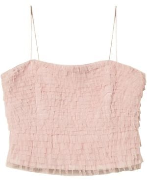 Twinset Ruffle-Detail Top - Pink