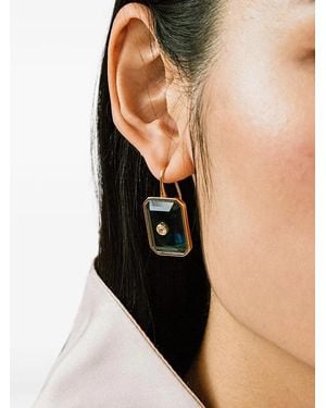 Lizzie Fortunato Tile Topaz Earrings - Black