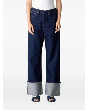 Agolde Big Cuff Straight-Leg Jeans - Blue