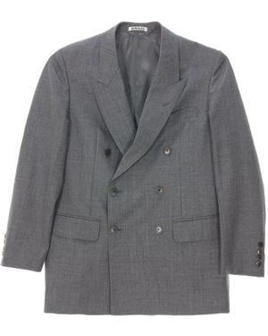 AURALEE Blazer con doble botonadura - Gris