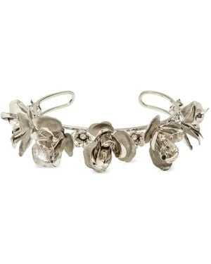 Jennifer Behr Larena Floral Headband - Metallic