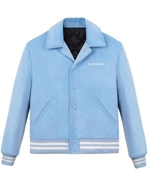 Sporty & Rich Wellness Club Corduroy Jacket - Blue