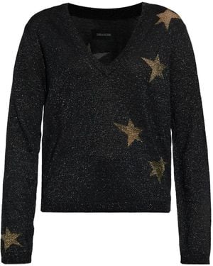 Zadig & Voltaire Rivyl Pullover mit V-Ausschnitt - Schwarz