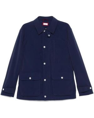 Brunello Cucinelli Cotton Shirt Jacket - Blue