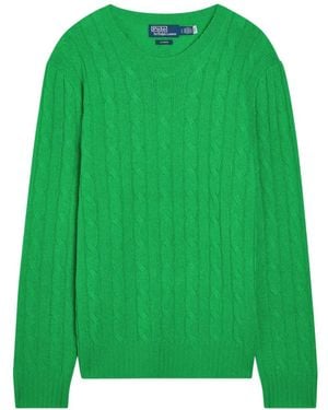 Polo Ralph Lauren Cable-Knit Cashmere Jumper - Green