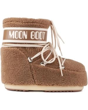 Moon Boot Icon フリース ブーツ - ブラウン