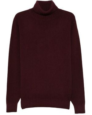 Dell'Oglio Roll-Neck Jumper - Red