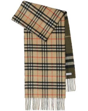 Burberry Sciarpa A Quadri - Grigio
