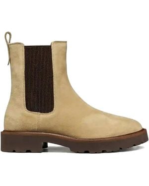 Geox 40Mm Norize Pull-Tab Lug-Sole Boots - Brown
