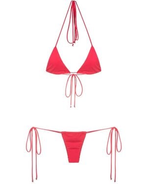 Amir Slama Halterneck Two-Piece Bikini - Red