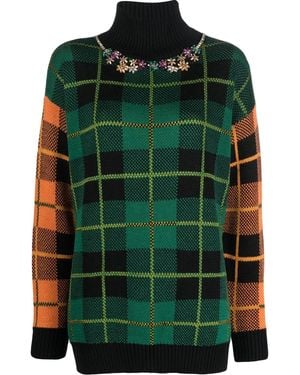 ERMANNO FIRENZE Pullover Mit Stehkragen - Grün