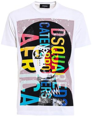 DSquared² Graphic-Print T-Shirt - White