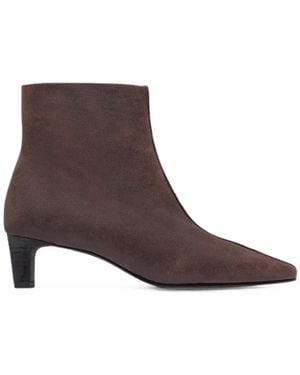 Bernardo Everett Central-Seam Ankle Boots - Brown