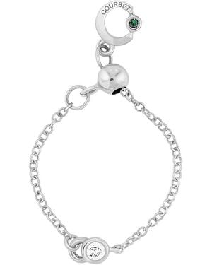 COURBET Anillo Co En Oro Blanco Reciclado De 18Kt Con Diamante De Laboratorio
