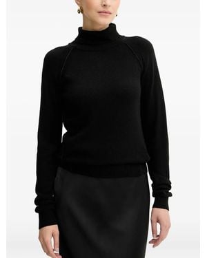 Silvian Heach Jersey con logo y cuello vuelto - Negro