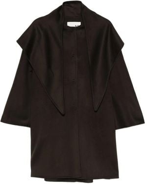 Manzoni 24 Buttoned Coat - Black