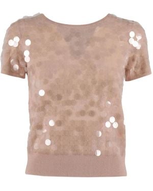 Max Mara Kurzärmeliger Saio Pullover - Pink