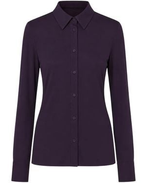 Liviana Conti Clotilde Long-Sleeved Button-Up Shirt - Purple