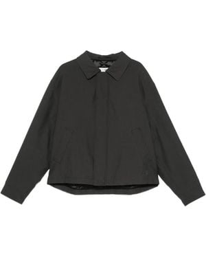 MM6 by Maison Margiela Logo-Embroidered Concealed-Fastening Jacket - Black