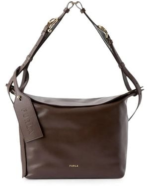 Furla Ginevra Shoulder Bag M - Brown