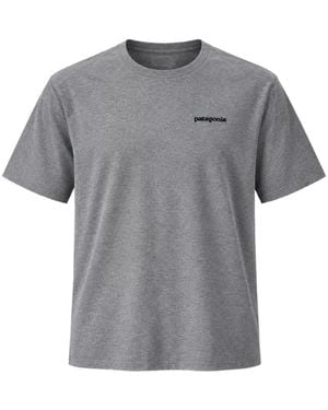 Patagonia P-6 Logo-Print T-Shirt - Grey