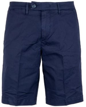 Re-hash Buttoned-Up Chino Shorts - Blue