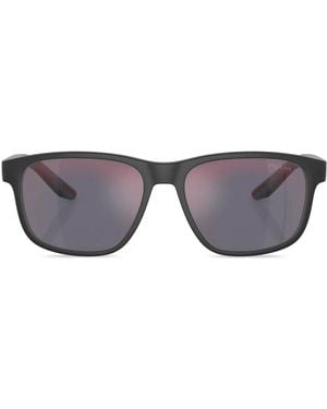 Prada Rectangle-Frame Sunglasses - Grey