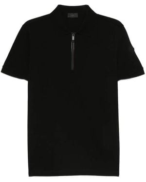 Moncler Poloshirt mit Reißverschluss - Schwarz