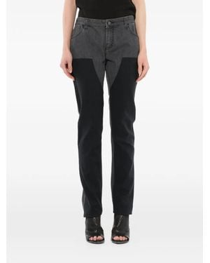 Givenchy Two-Tone Panelled Jeans - Black