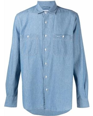 Aspesi Denim Button-Down Shirt - Blue