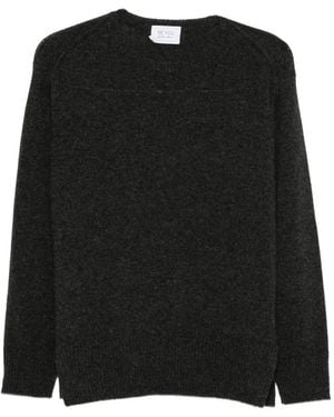 Be You Side-Slit Crew-Neck Sweater - Black