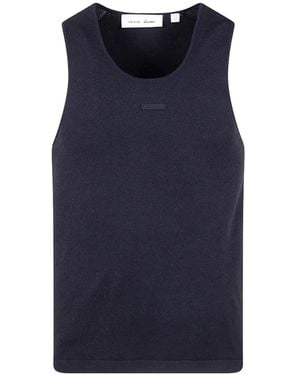 Fear Of God Logo-Patch Tank Top - Blue