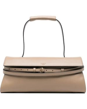 Moschino Buckle Detail Tote Bag - White