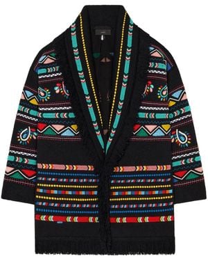 Alanui Memories Of The Savannah Single-Breasted Coat - Black