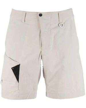Klättermusen Alfhild logo-embroidered shorts - Weiß