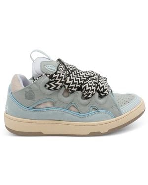 Lanvin Curb Paneled Sneakers - White