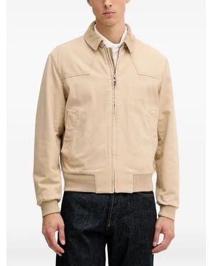 Benetton Corduroy-Collar Jacket - Natural