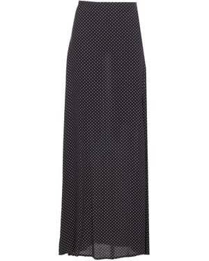 Mar De Margaritas Polka-Dot Maxi Skirt - Grey