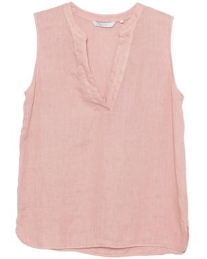 Xacus Sleeveless V-Neck Top - Pink