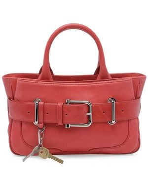 OSOI Mini Brocle Tote Bag - Red